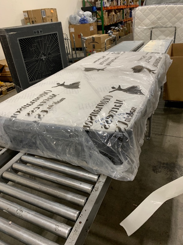 Photo 1 of Ottomanson 9" Hybrid Twin Mattress - Rock Hard Feel - Made in USA - Individually Pocketed Coils & CertiPUR-US Foam - Fiberglass-Free - Bed in a Box
