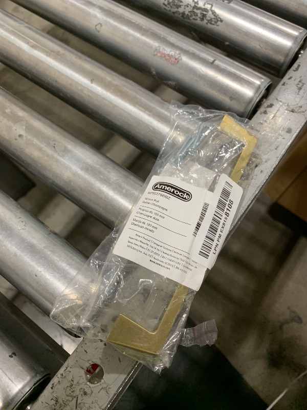 Photo 1 of Amerock | Cabinet Pull | Golden Champagne | 6-5/16 inch (160 mm) Center to Center | Blackrock | 1 Pack | Drawer Pull | Drawer Handle | Cabinet Hardware
