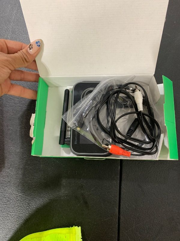 Photo 1 of SOOMFON Bluetooth Transmitter for TV 3-in-1 Bluetooth 5.0 Transmitter Receiver for TV to 2 Headphones with LCD Display Adjustable Volume, Optical AUX RCA Bypass for Home Stereo Speaker