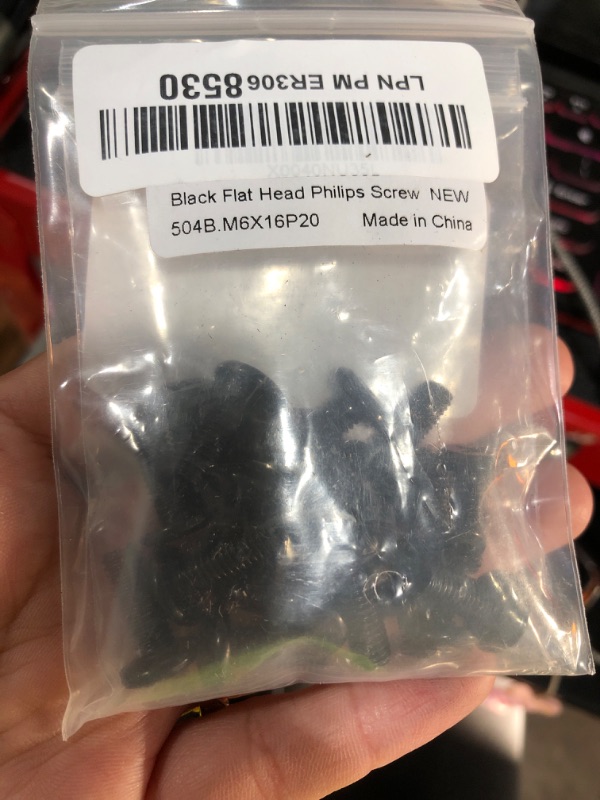 Photo 1 of M6-1.0 x 16mm Flat Head Machine Screws Furniture Bolts, Stainless Steel 304 Black Finish, Fully Threaded, 20 PCS