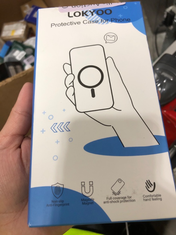 Photo 1 of Lokyoo Oneplus Nord N20 5G Case & 2 Tempered Glass Protectors, Magnetic Metal Ring Kickstand, Blue
