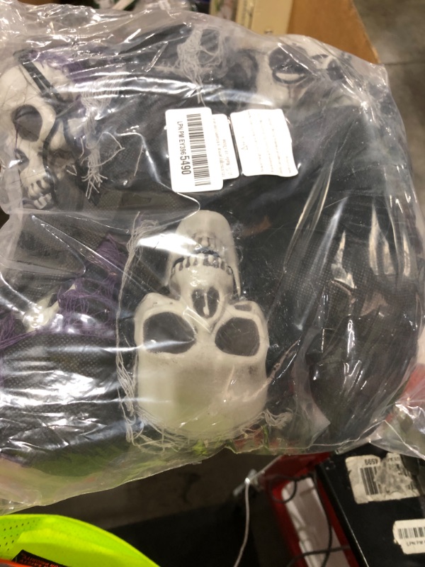 Photo 1 of 3 Pack Hanging Halloween Skeleton Ghosts Decorations, Grim Reapers for Halloween Outdoor Decorations, Halloweens Skeleton Flying Ghost, Haunted Haunted House Prop, Party Decor