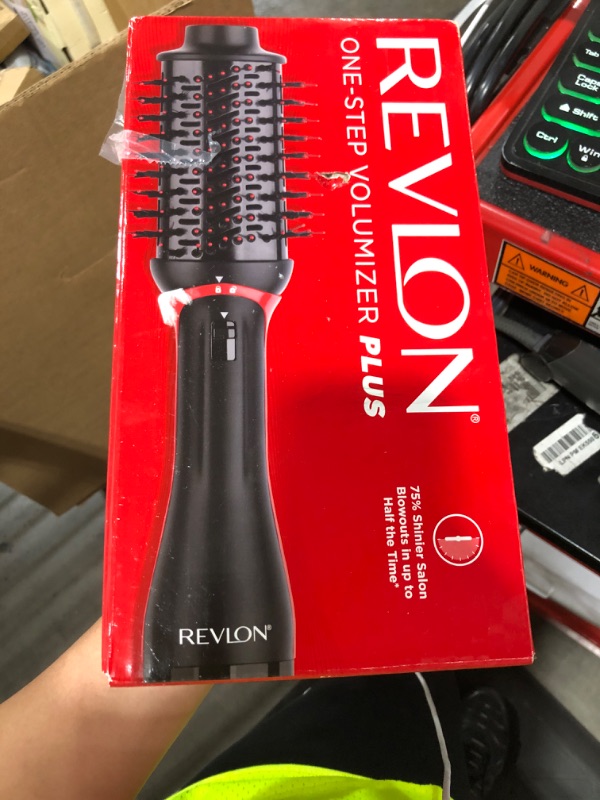 Photo 1 of REVLON One Step Volumizer PLUS Hair Dryer and Styler | More Volume, Less Damage, and More Styling Control for Easy and Fast Salon-Style Blowouts, Plus Travel Friendly (Black)