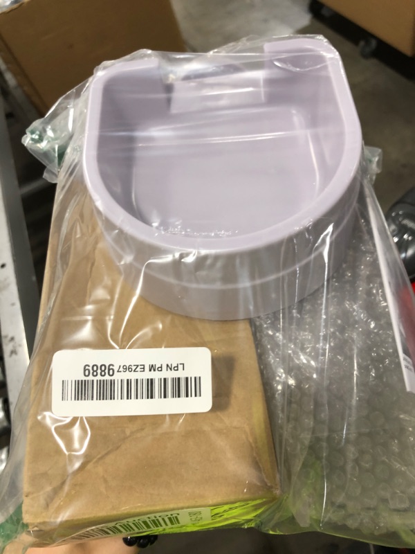 Photo 1 of Rabbit Food and Water Bowls Set, Automatic Bunny Feeder Food Dish Small Animal Bin Feeder with Lid for Bunny Cat Ferret Chinchilla Guinea Pig