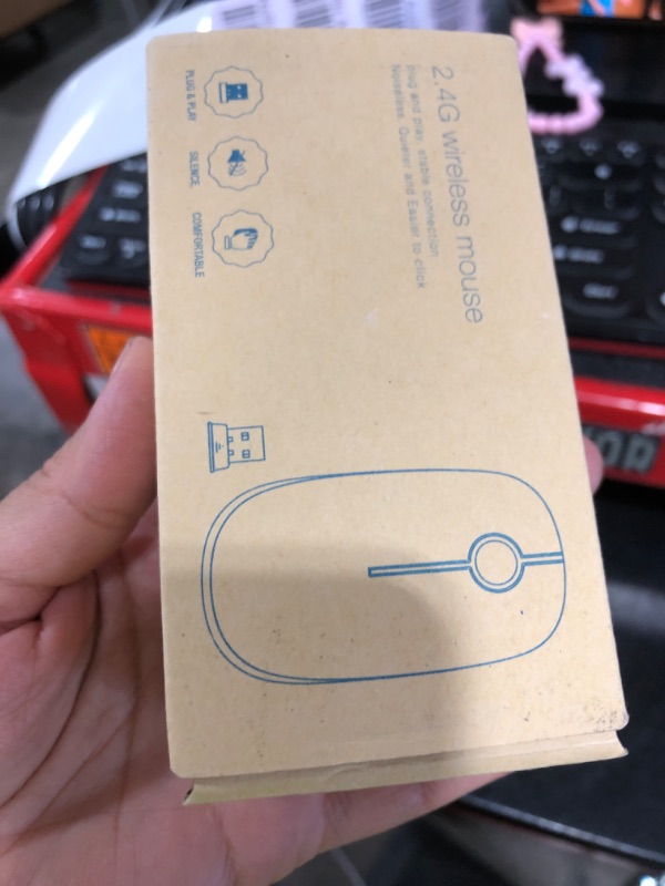 Photo 1 of Unipows Wireless Mouse - 2.4G Slim Portable Computer Mouse with Nano Receiver, Less Noise Mobile Optical Mice for Notebook, PC, Laptop, Desktop (Gradient Mint Green)