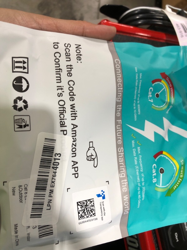 Photo 1 of Vabogu Cat 8 Ethernet Cable, 3ft Heavy Duty High Speed Internet Network Cable, 26AWG, 2000Mhz 40Gbps with Gold Plated RJ45 Connectors, Shielded for Indoor & Outdoor Use