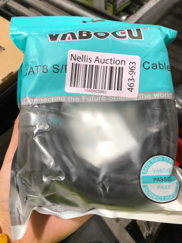 Photo 1 of Cat 8 Ethernet Cable, 20ft Heavy Duty High Speed Internet Network Cable, Professional LAN Cable, 26AWG, 2000Mhz 40Gbps with Gold Plated RJ45 Connector, Shielded in Wall, Indoor&Outdoor