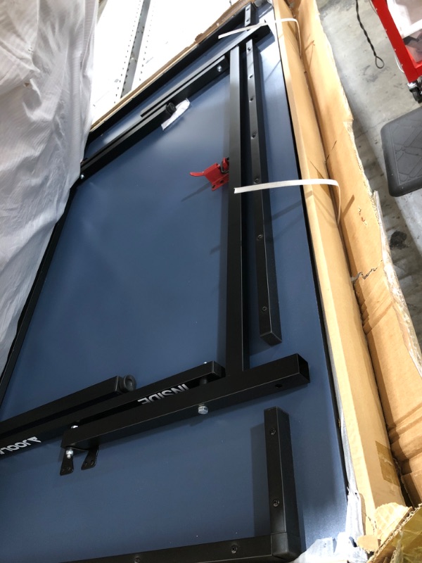Photo 1 of JOOLA Inside Professional MDF Indoor Ping Pong Table with Quick Clamp Table Tennis Net and Post Set - 10 Minute Easy Assembly - Tournament Quality - Foldable with Single Player Playback Mode