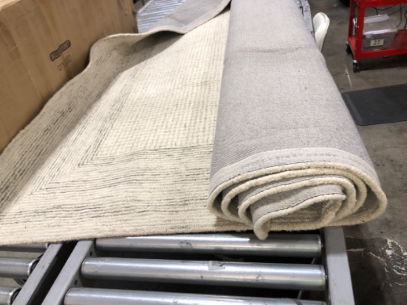 Photo 1 of Loloi Amber Lewis Windsor Collection WIN-01 Ivory/Stone 8'-6" x 11'-6" Area Rug