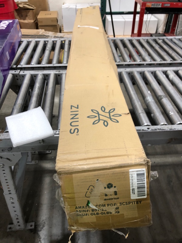 Photo 1 of ZINUS Quick Lock Metal Smart Box Spring, 4 Inch Mattress Foundation, Strong Metal Structure, Easy Assembly, Queen White, Hassle & Headache Free