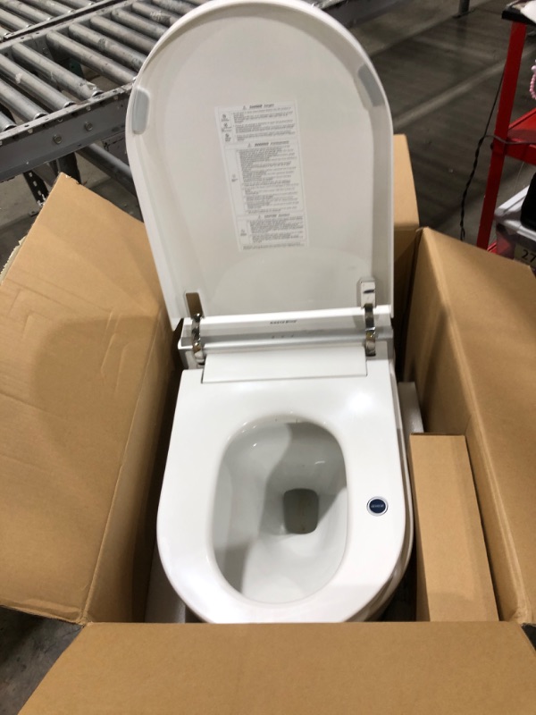 Photo 1 of CANEST Smart Bidet Toilet, Smart Toilet with Bidet Built in, Pump-assisted Flush, Foot Sensor Operation, Warm Water, Heated Seat, Air Dryer, Digital Display (TC-100GE)