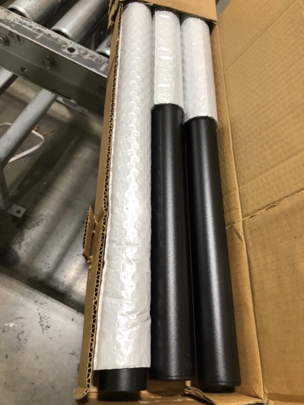 Photo 1 of 16 FT Modern Aluminum Handrail Set, handrails for Indoor Stairs,Deck,Slope, Wall Mounted Staircase handrails, Zink Alloy Brackets Included,Rust Free. (Matte Black, 16 FT)