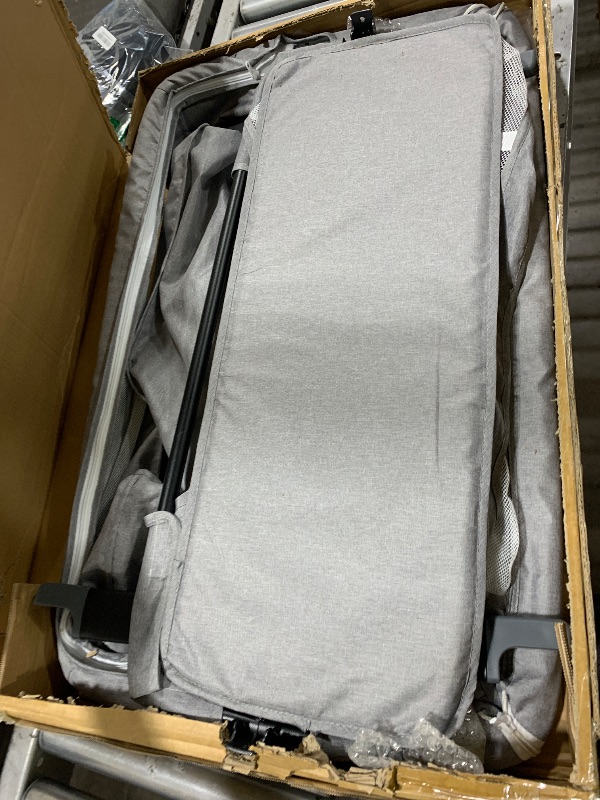 Photo 1 of YADAQE Baby Bassinet, Baby Basinet Bedside Sleeper, Easy to Fold Portable Crib Side Bassinet 2025new Style Girl/boy bassinets(Light Grey)