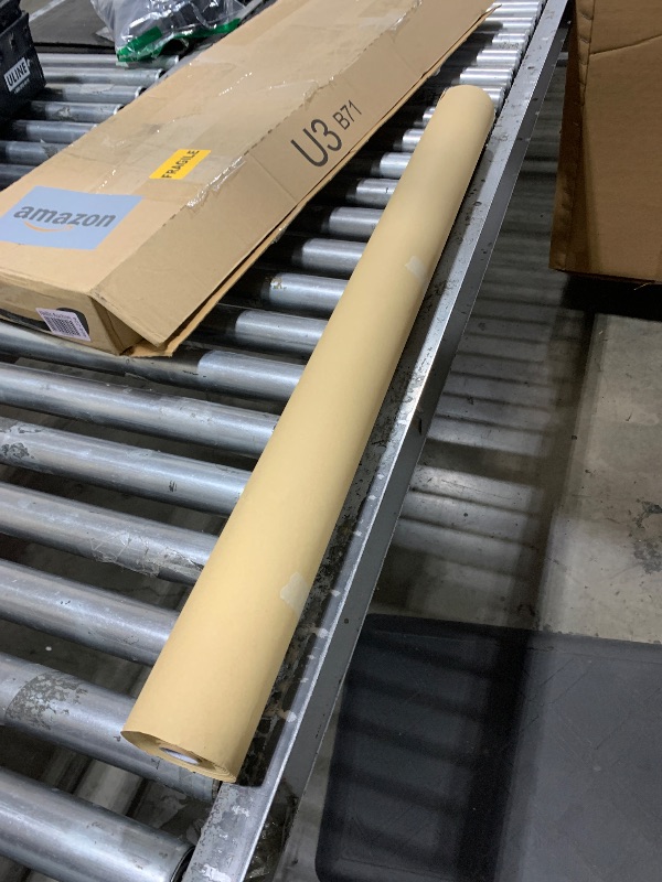 Photo 1 of PerkHomy 36" x 1,440" (120') Brown Kraft Paper Roll for Craft Bulletin Board Paper Art Table Covering Crafting Gift Wrapping Bouquet Packing Parcel 70GSM 50LB (Brown, 36" x 120')