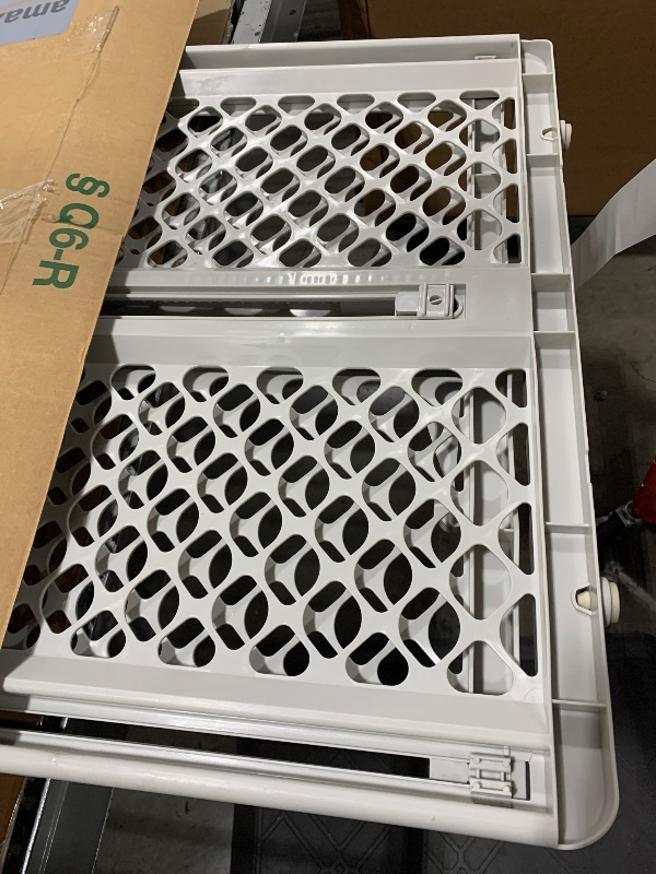 Photo 1 of MYPET North States Universal Pet Gate: 26” - 42” Wide Dog Gate. Use as Pressure Mounted Gate or Swinging Door with Included Hardware. Dog Gates for Doorways, 26" Tall, Gray