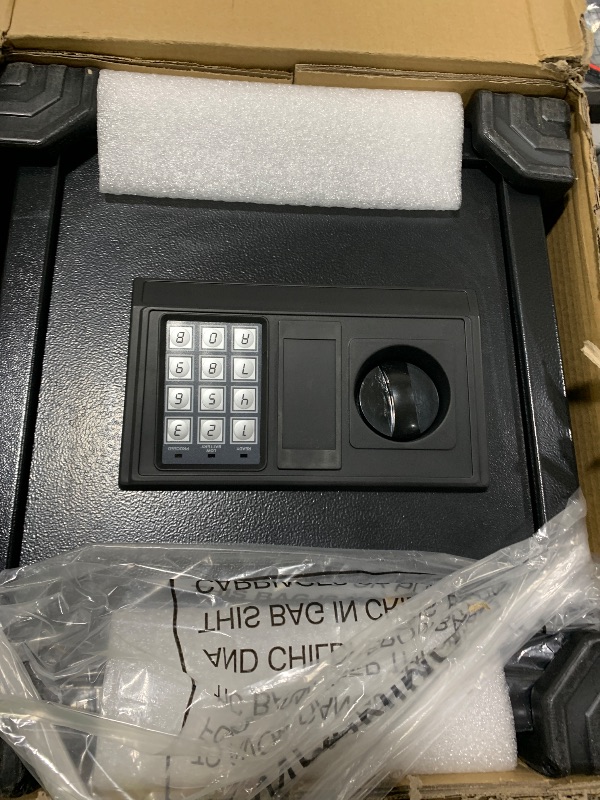 Photo 1 of 1.6 Cuft Safe Box, Home Safe with Fireproof Waterproof Bag, Anti-Theft Digital Security Lock Box with Smart Alert System, Removable Shelf, Mute Function, Personal Document Safes for Money Jewelry