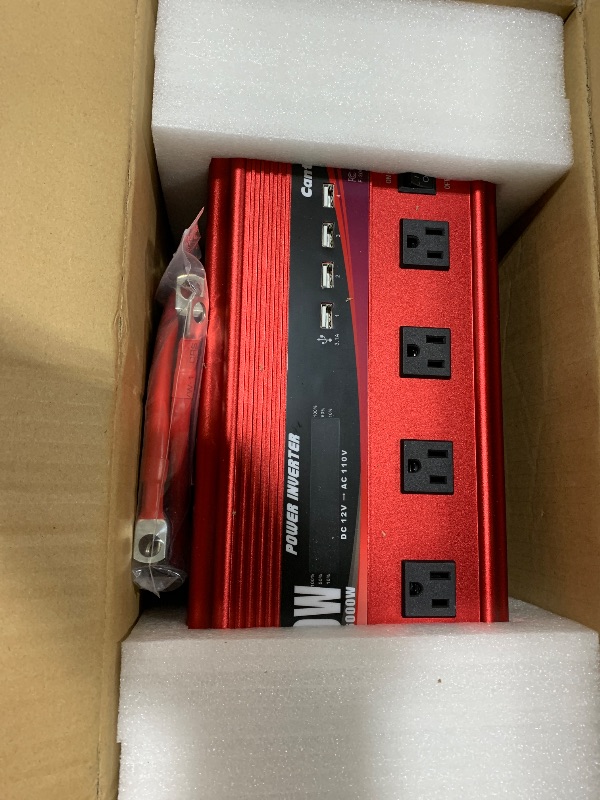 Photo 1 of Cantonape 3000W Power Inverter 12V to 110V/120V DC to AC with LCD Display, Remote Controller 4 x AC Outlets and 4 x 3.1A USB Car Adapter for Car Truck Boat RV Solar System