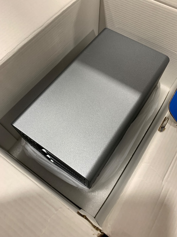 Photo 1 of ORICO 4 Bay Raid Hard Drive Enclosure Support 8 RAID Modes for 3.5inch HDD Max up to 88TB for External Direct Attached Storage, Efficient Expansion Backup(Alluminum Alloy)-9848RU3