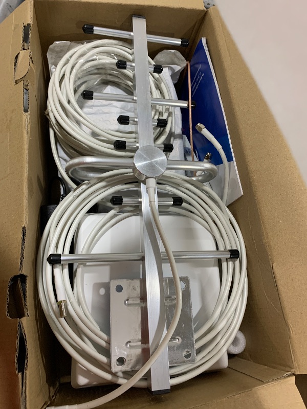 Photo 1 of Cell Phone Booster for Home & Muti-Room, Up to 7000Sq. Ft,Cell Phone Signal Booster for Rural Area with 2 Indoor Panel Antennas,Boosts 5G 4G LTE for All U.S. Carriers, FCC Approved