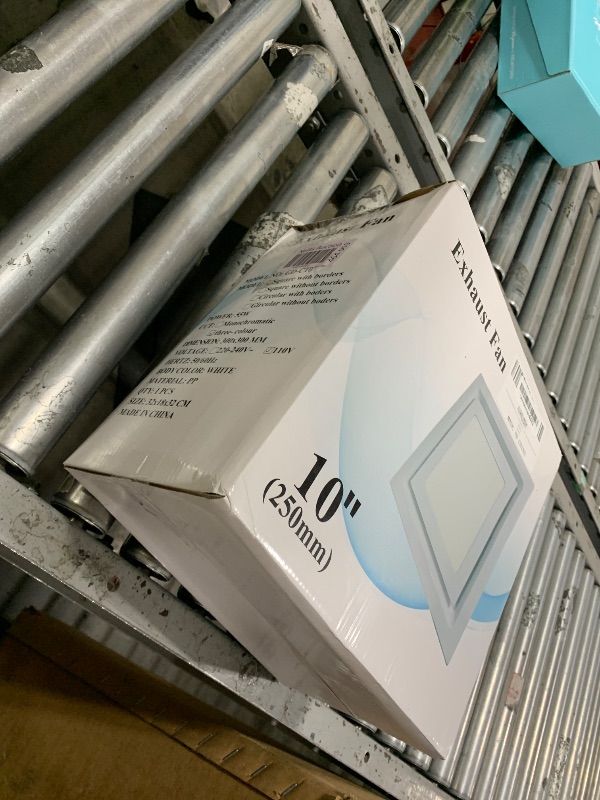 Photo 1 of Kirumie Bathroom Exhaust Fan with Light, 110CFM Bathroom Fan with Light 3000K/4500K/6000K, Quiet Vent with Lever Wire Connectors&Duct, 12 Inch Ceiling Mount Exhaust Fan for Home, Hotel, Office