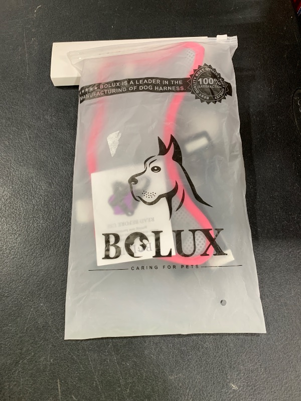 Photo 1 of Bolux Dog Harness, No-Pull Reflective Dog Vest, Breathable Adjustable Pet Harness with Handle for Outdoor Walking - No More Pulling, Tugging or Choking (Fuchsia, X-Small (Pack of 1))