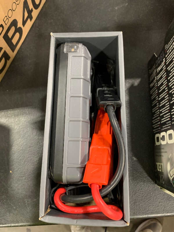 Photo 1 of NOCO Boost GB40: 1000A UltraSafe Jump Starter – 12V Lithium Battery Booster Pack, Portable Jump Box, Power Bank & Jumper Cables - for 6.0L Gas and 3.0L Diesel Engines
