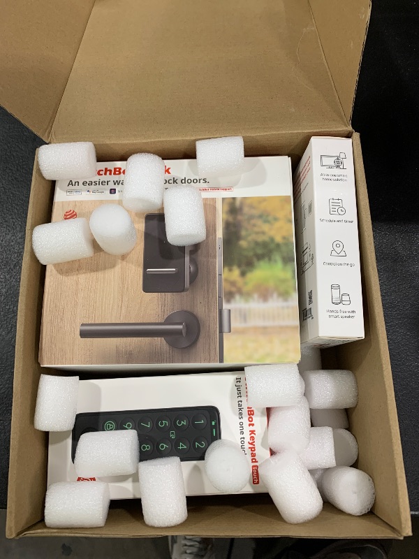 Photo 1 of SwitchBot WiFi Smart Lock with Keypad Touch, Fingerprint Keyless Entry Door Lock, Bluetooth Electronic Deadbolt, Remote Control, IP65 Weatherproofing, Fits Your Existing Deadbolt