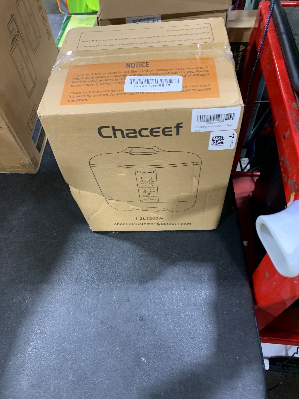 Photo 1 of CHACEEF Mini Rice Cooker 2 Cups Uncooked, 1.2L Rice Cooker Small, Portable Non-Stick Small Travel Rice Maker, BPA Free, Smart Control Multifunction Cooker with 24 Hours Timer Delay & Keep Warm Function, Beige