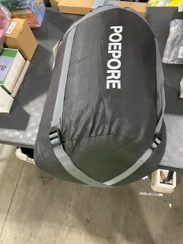 Photo 1 of POEPORE Flannel Sleeping Bag Cotton 0 Degree Cold Weather for Adults XXL Sleeping Bag 4 Season Big and Tall with Compression Sack