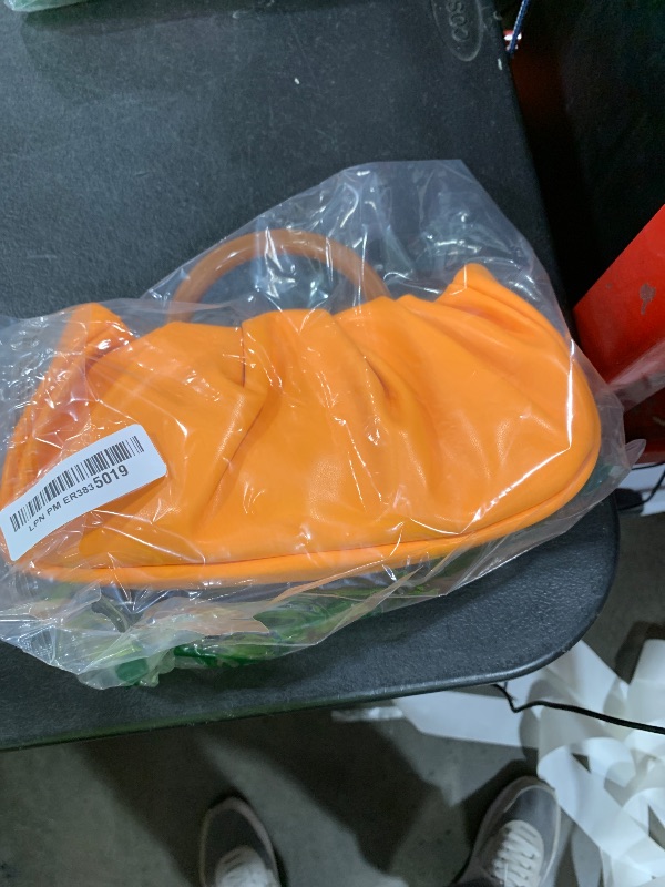 Photo 1 of Verdusa Women's Ruched Small Handbag Clutch Purse Dumpling Pouch Bag Orange one-size