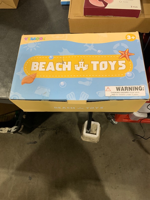 Photo 1 of Dreamon Beach Sand Toys for Kids, Sandbox Toys with Collapsible Beach Bucket, 2 Dump Trucks, Mesh Bag, Shovel Sieve, Sand Castle Building Kit, Animal Molds, Travel Beach Toys for Toddler Boys Girls