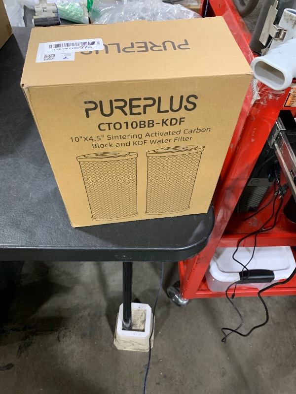 Photo 1 of PUREPLUS 5 Micron 10" x 4.5" Whole House Coconut Shell Activated Carbon and KDF Water Filter, Heavy Metal Removal Replacement Water Filter, Compatible with GXWH40L, GXWH35F, BB10, CTO10BB-KDF, 2 PACK