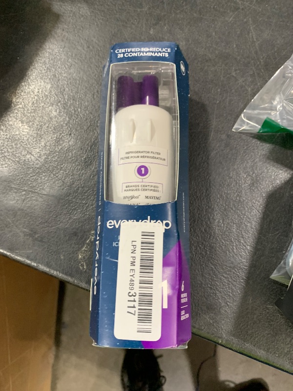 Photo 1 of everydrop by Whirlpool Ice and Water Refrigerator Filter 1, EDR1RXD1, Single-Pack , Purple