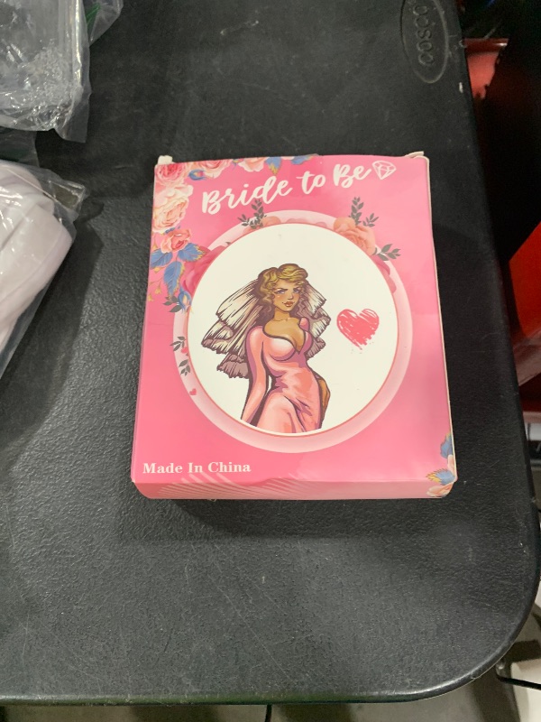 Photo 1 of ONLY VEIL AND CROWN INSIDE BOX!!!!!!!!!!!!!!!!!!!!!!!!!!!!!!!!!!!!!!!!!!!!!!!!!!!!!!!-------------------------------------------------------JETKONG 3 Pcs Bachelorette Party Decorations Bridal Shower Crown, Bride to Be Sash&Veil for Women Bachelorette Part