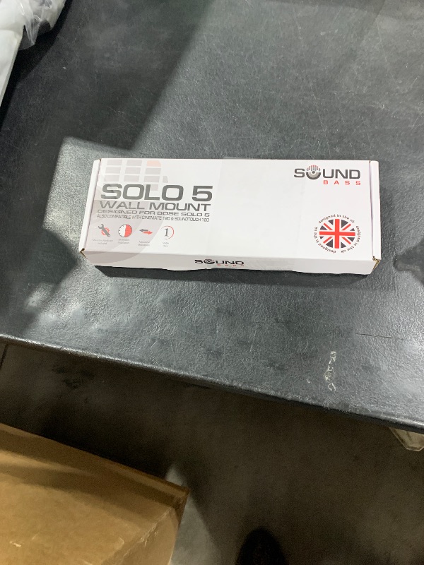 Photo 1 of Sound Bass Solo 5 Wall Mount Bracket for Bose Solo 5 Sound Bar, Complete Kit with All Mounting Hardware, Compatible with Series II Soundbar, Designed in The UK by Soundbass