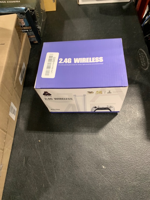 Photo 1 of Wireless Retro Game Console Built-in 20000+ Games and 23 Emulators, 2025 New Plug & Play Retro Gaming Console with 4K Output & Dual 2.4G Controllers, Nostalgic Game Stick (15GB)