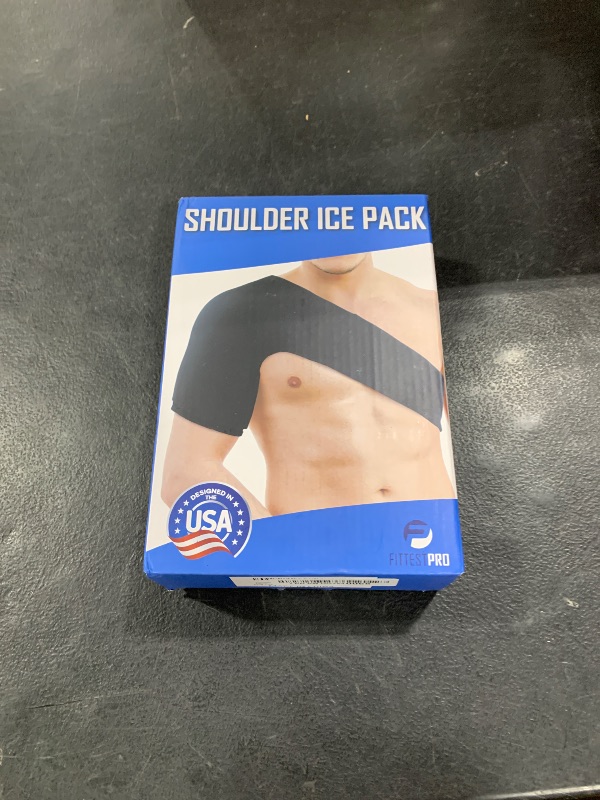 Photo 1 of Fittest Pro Shoulder Ice Pack Wrap, HSA or FSA Eligible, Reusable Cold Therapy Wrap for Tendonitis, Swelling, Rotator Cuff, and Recovery - Shoulder Brace Compression Sleeve