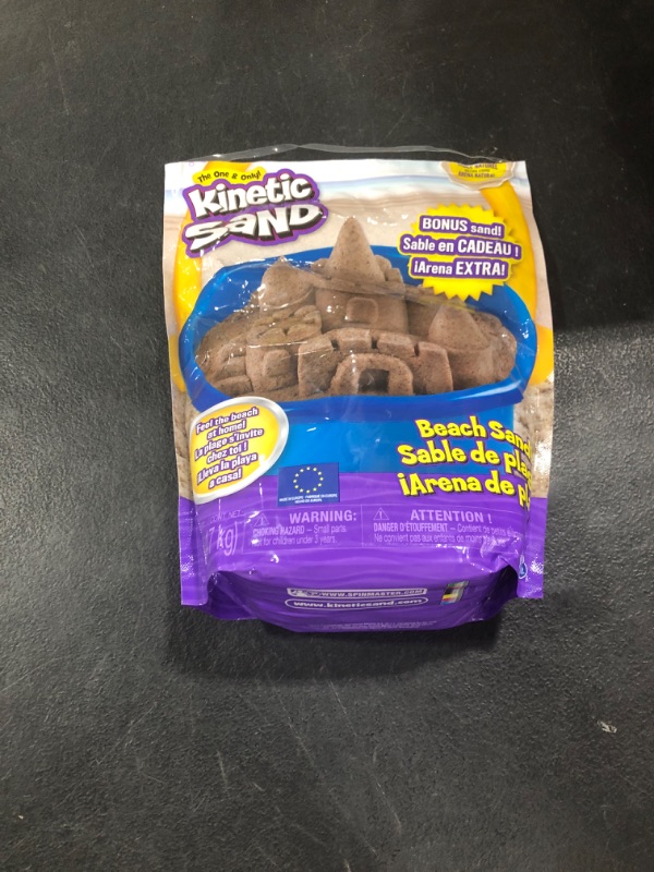 Photo 1 of Kinetic Sand, 3.25lbs Beach Play Sand, Moldable Sensory Toys for Kids & Classroom, Back to School Teacher Must Haves, Resealable Bag (Packaging May Vary)