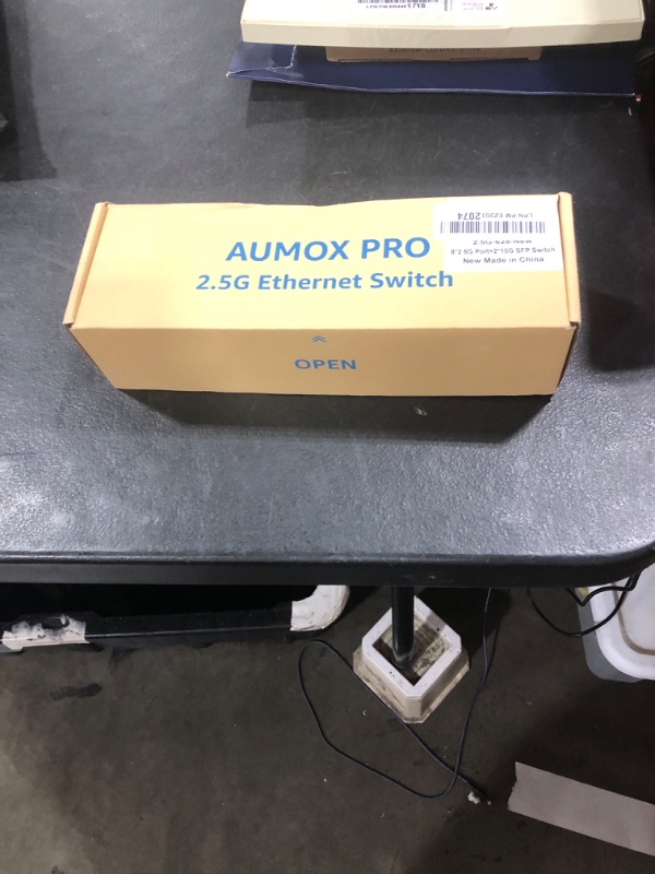Photo 1 of 10 Port 2.5Gb Unmanaged Ethernet Switch with 8* 2.5G Base-T Ports, 2*10G SFP Ports, AUMOX PRO 80 Gbps Vlan Switching Capacity Compatible with 100/1000/2500Mbps Plug and Play
