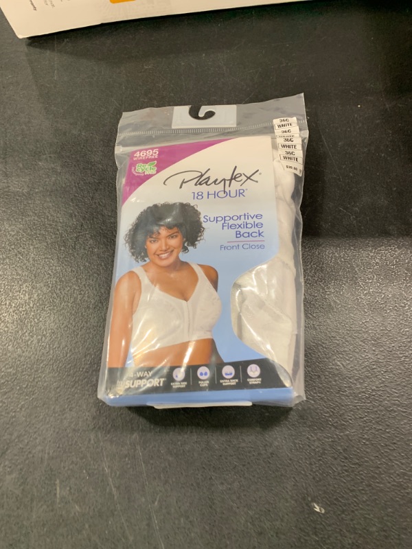 Photo 1 of Playtex Women's 18 Hour Supportive Flexible Back Front Close Wireless Bra US4695