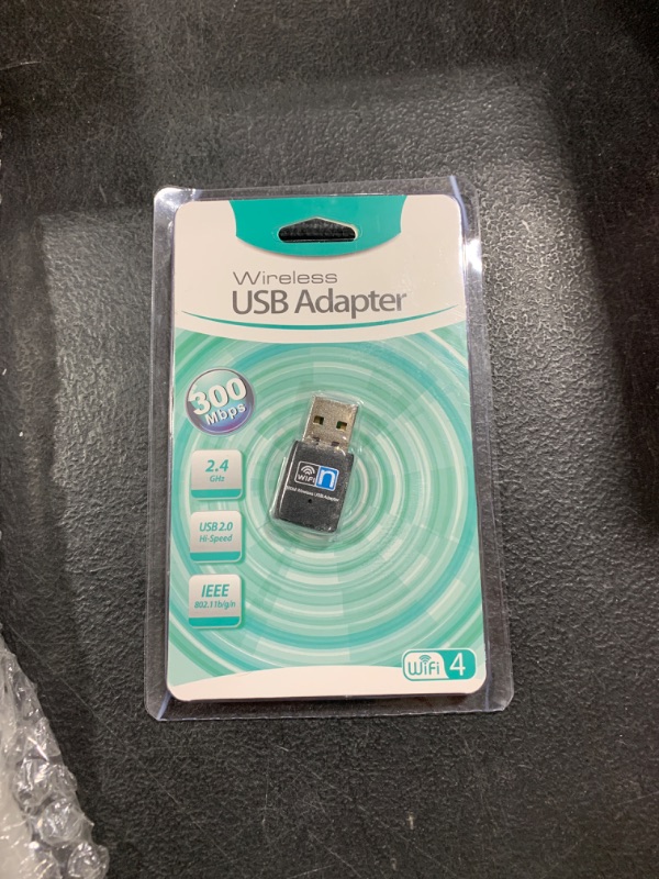 Photo 1 of 300Mbps USB WiFi Adapter, LOTEKOO Wireless LAN Network Card Adapter WiFi Dongle for Desktop Laptop PC Windows 10 8 7 XP MAC OS (Plug-and-Play for Windows10)