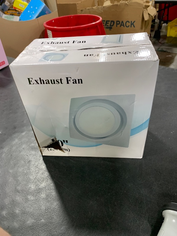 Photo 1 of Kirumie Bathroom Exhaust Fan with Light, 110CFM Bathroom Fan with Light 3000K/4500K/6000K, Quiet Vent with Lever Wire Connectors&Duct, 12 Inch Ceiling Mount Exhaust Fan for Home, Hotel, Office