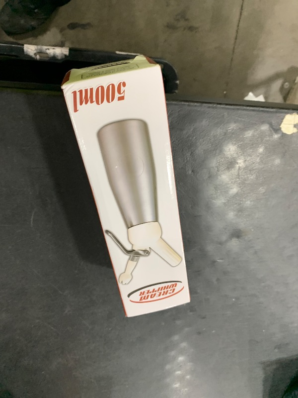 Photo 1 of Whipped Cream Dispenser Professional Whip Cream Canister Whipped Cream Maker with 3 Decorating Stainless Nozzles - N2o Chargers (Not Included) (Aluminum)