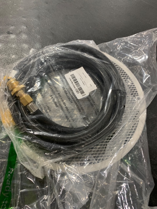 Photo 1 of 12 FT Propane Quick Connect Hose for RV to Gas Grill, 1/4" Quick to 3/8" Female Nut, with Adapter 1lb Appliances to 5-40lb Tanks for Weber/Coleman/Blackstone Grill, Buddy Heater, Smoker, Camping Stove