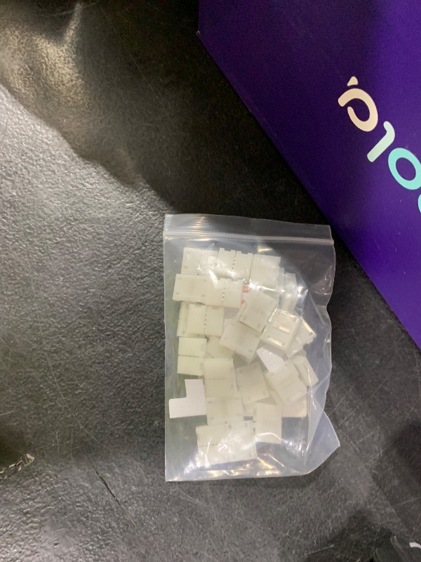 Photo 1 of Pmxary 42Pcs 4 Pin LED Strip Connectors Kit for 8mm Wide RGB LED Strip Light, Includes 8 L-Shaped, 4 T-Shaped, and 30 Solderless LED Light Connectors Clips, Easy for DIY Lighting Projects