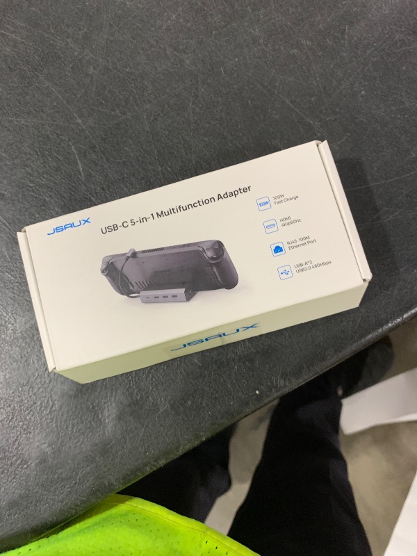 Photo 1 of JSAUX Docking Station for Steam Deck/ROG Ally/Legion Go/MSI Claw, 5-in-1 Steam Deck Dock with HDMI 4K@60Hz, 100Mbps Ethernet, Dual USB A 2.0 and 100W Charge Compatible with Steam Deck OLED-HB0602