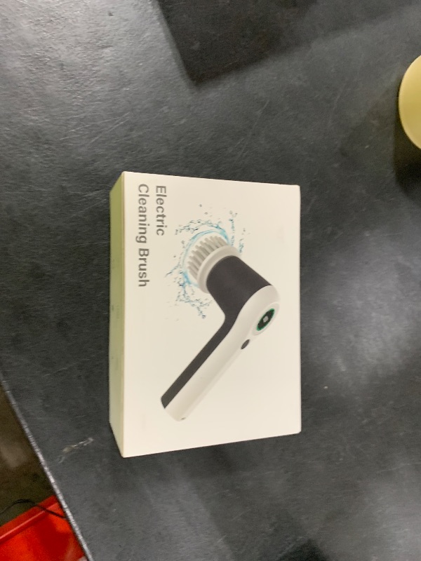 Photo 1 of PUFTEM Electric Spin Scrubber, Cordless Shower Scrubber with Battery Level Display, 2 Speeds Electric Scrubber for Cleaning with 6 Replaceable Heads, Cleaning Brush for Bathroom/Sink/Window