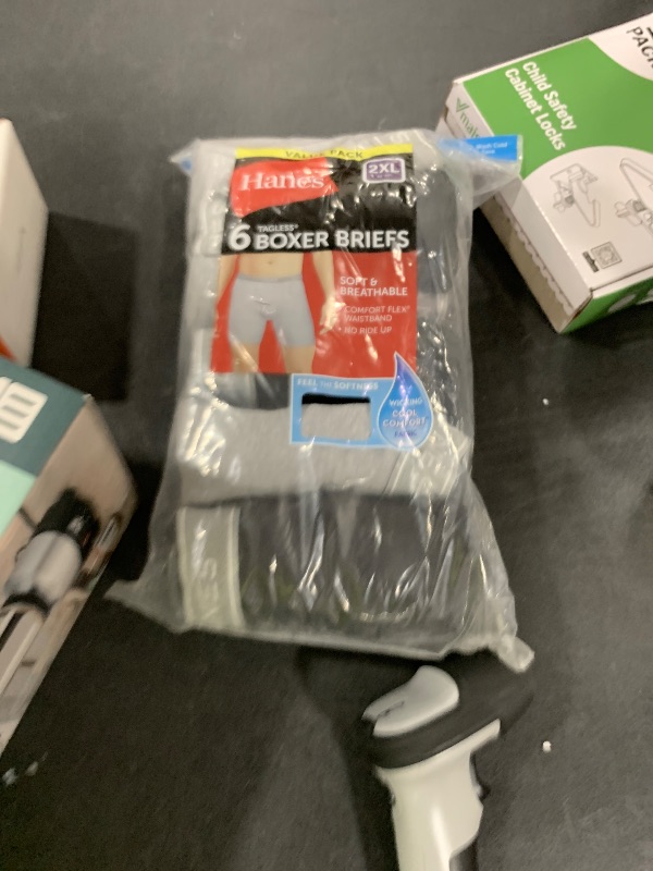 Photo 1 of Hanes Men Hanes Boxer Briefs, Cool Dri Moisture-Wicking Underwear, Cotton No-Ride-up for Men, Multi-Packs Available