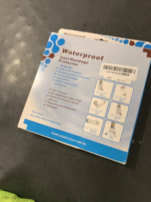 Photo 1 of 100% Waterproof Foot Cast Cover Wound Protector for Shower Bath, Watertight Cast Bag Covers for Broken Surgery Foot, Wound and Burns - Reusable [2025 Upgrade]