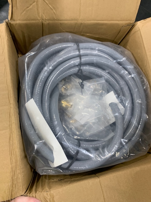 Photo 1 of 48FT 1/2" ID Natural Gas Hose with Quick Connect Fitting for BBQ, Grill, Pizza Oven, Patio Heater. for Weber, Char-Broil, Pizza Oven, Patio Heater,NG Grill and Natural Gas Conversion Kit